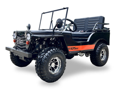 SYX MOTO 125cc Go Kart 4-Wheeler, 3-Speed + Reverse, Electric/Kick Start, 35 MPH Max Speed for Teens & Adults - SYX MOTO