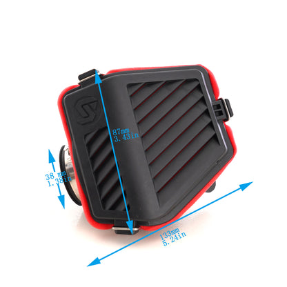 SYX MOTO Versatile Universal Air Filter for Motorcycle 35mm 38mm 42mm - SYX MOTO
