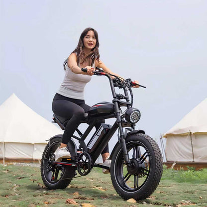 2000W Dual Motor Electric Bike - 140-Mile Range, 20" Fat Tire eBike, Hydraulic Brakes - SYX MOTO