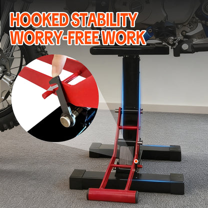 SYX MOTO Motorcycle Lift Stand 440lbs Capacity, 360° Rotating Scissor Lift - SYX MOTO