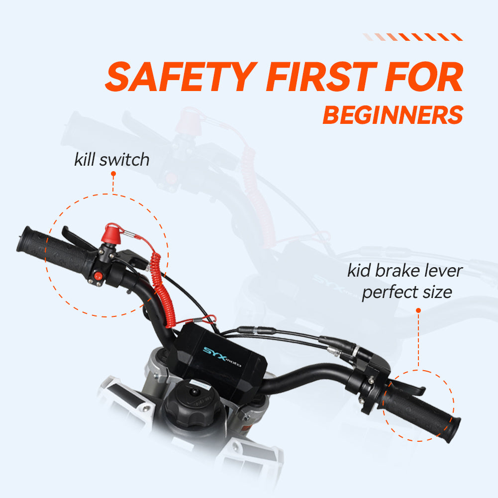 SYX MOTO VK 58cc 4 Stroke Real Motorcycle Engine Pull Start Mini Dirt Bike - SYX MOTO