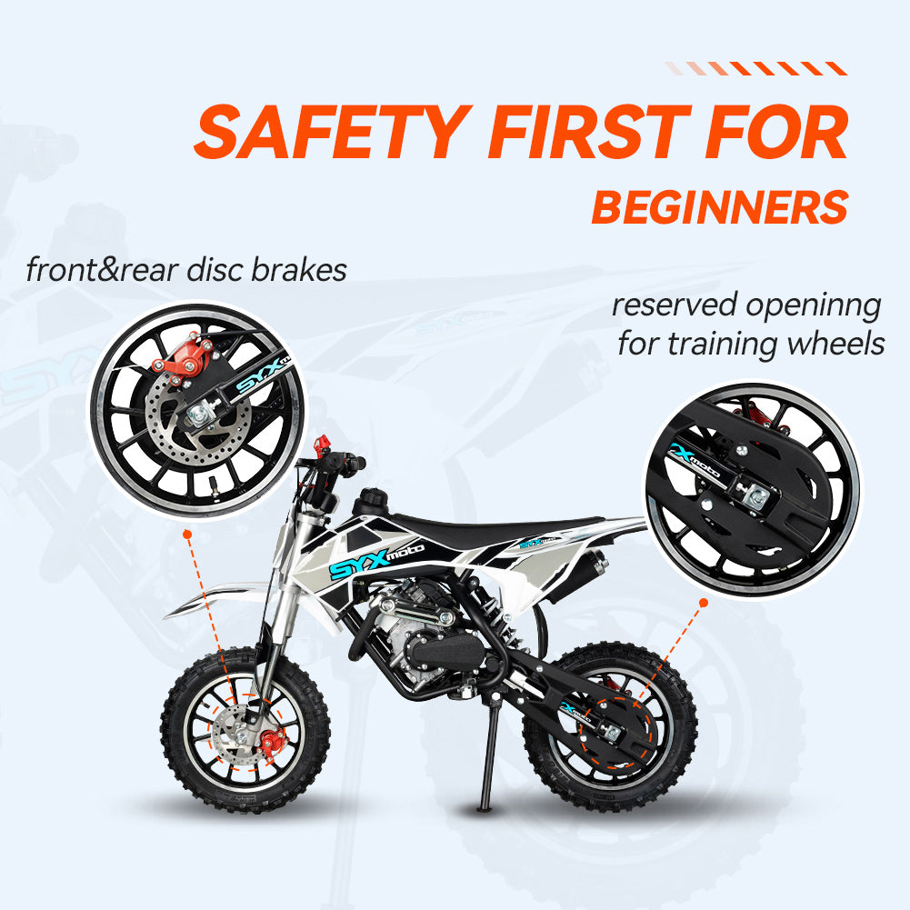 SYX MOTO VK 58cc 4 Stroke Real Motorcycle Engine Pull Start Mini Dirt Bike - SYX MOTO