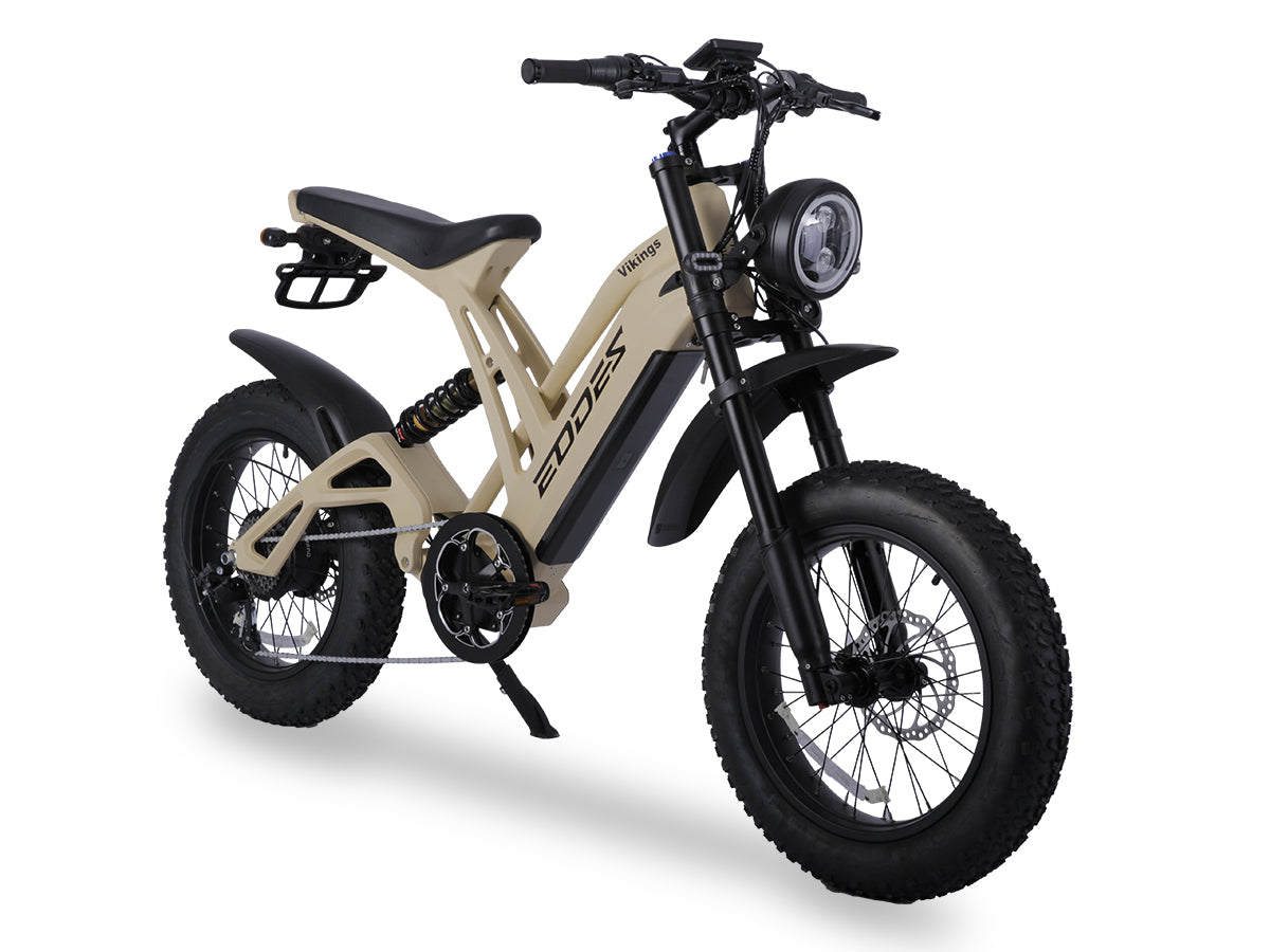 EODES VIKINGS 1000W Retro Style Powerful Ebike for Adults, up to 27MPH Max Range 55 Miles - SYX MOTO