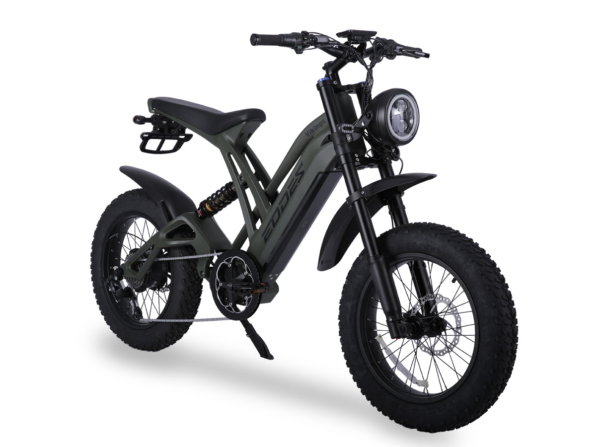 EODES VIKINGS 1000W Retro Style Powerful Ebike for Adults, up to 27MPH Max Range 55 Miles - SYX MOTO