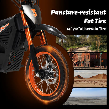 SYX MOTO ARC Electric Dirt Bike 3000W Peak 48V/21AH Off-Road E-Dirt Bike for Teens & Adults - SYX MOTO