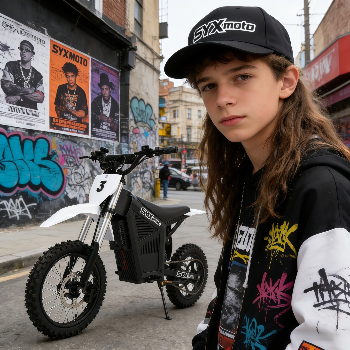 SYX MOTO ARC Electric Dirt Bike 3000W Peak 48V/21AH Off-Road E-Dirt Bike for Teens & Adults - SYX MOTO