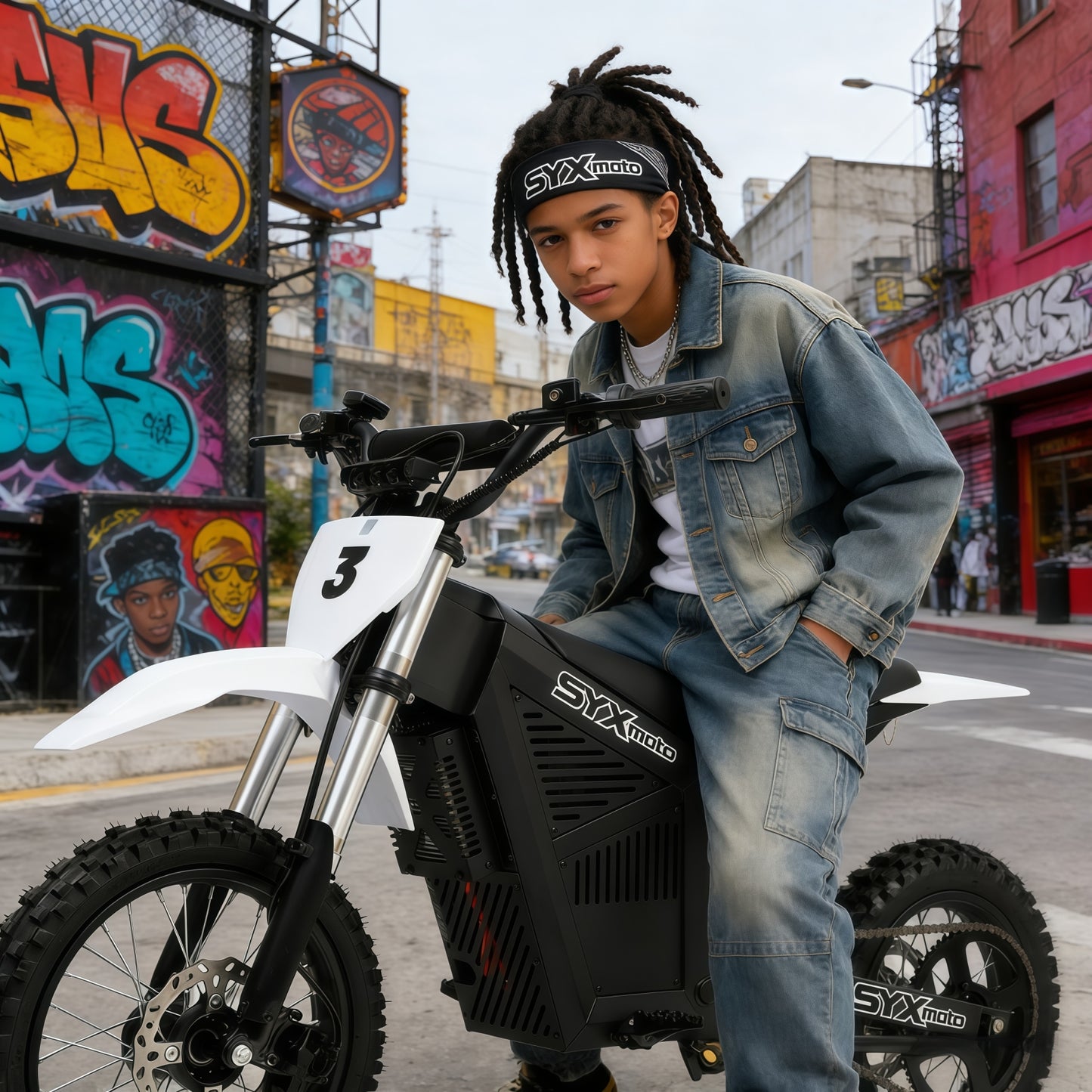SYX MOTO ARC Electric Dirt Bike 3000W Peak 48V/21AH Off-Road E-Dirt Bike for Teens & Adults - SYX MOTO