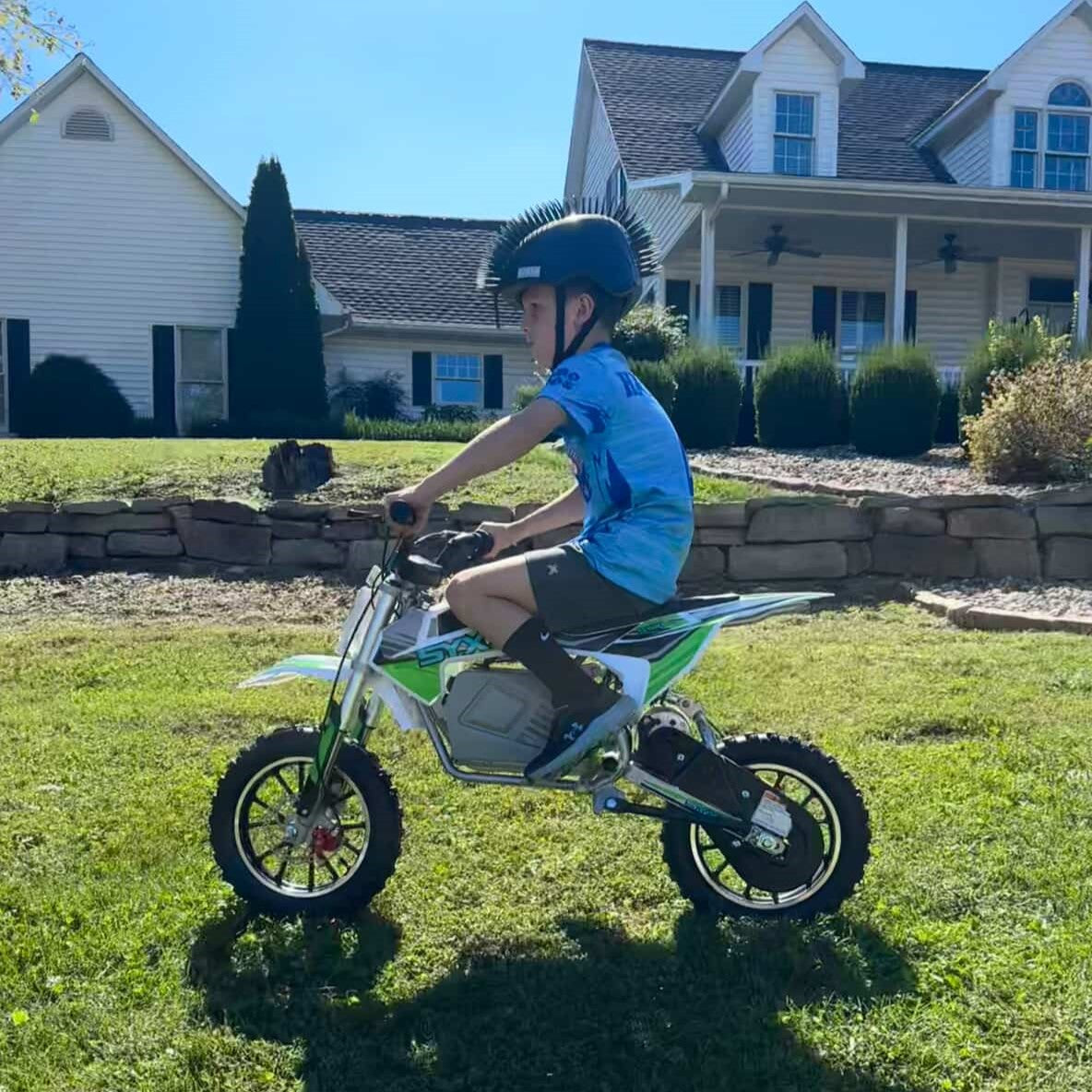 SYX MOTO KBE Electric Dirt Bike, 500W 36V Off Road Ebike, Beginner Kids Mini Motocross - SYX MOTO
