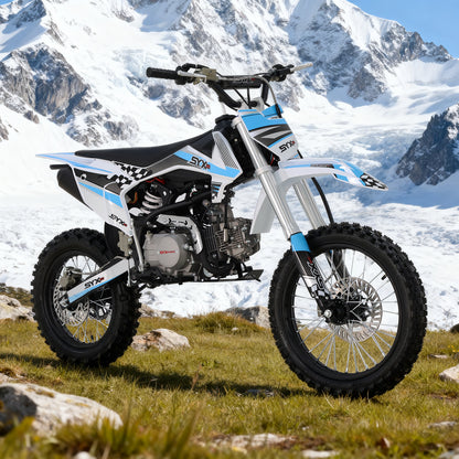 K1 125cc Dirt Bike for Teens & Adults, 50 MPH, 123 Mi Range, 4-Speed Manual, Electric Start - SYX MOTO