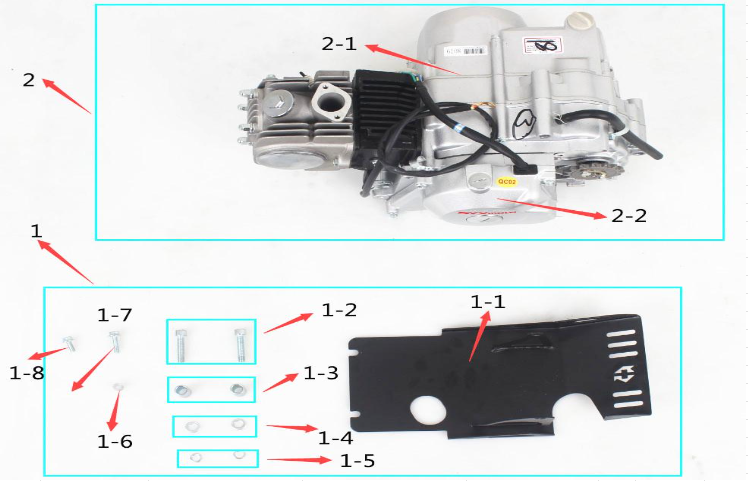 SYX MOTO Engine Replacement Parts for Roost 125cc Dirt Bike - SYX MOTO