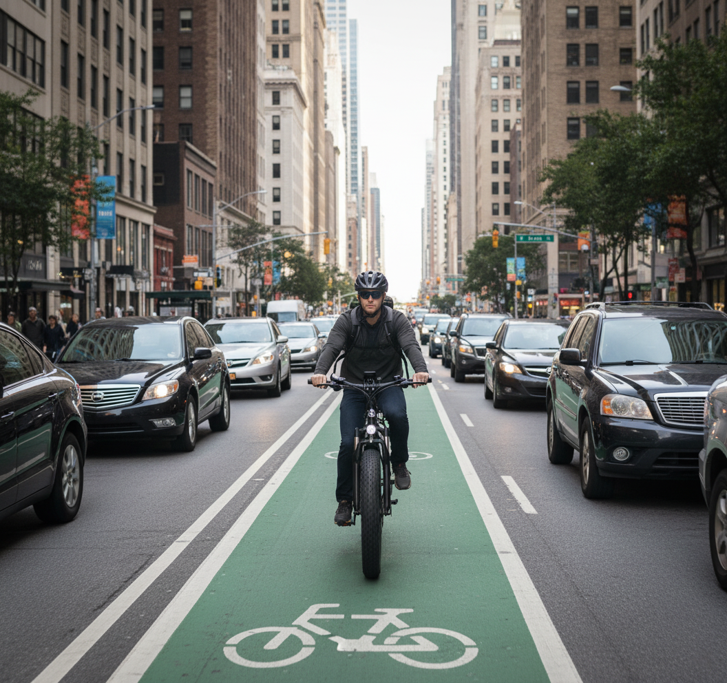 1000W Electric Bike for Adults - 26" Fat Tire eBike, 48V 15Ah, 22mph, Shimano 7-Speed - SYX MOTO