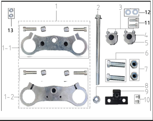 SYX MOTO Clamp Replacement Parts For VK 58cc Dirt Bike - SYX MOTO