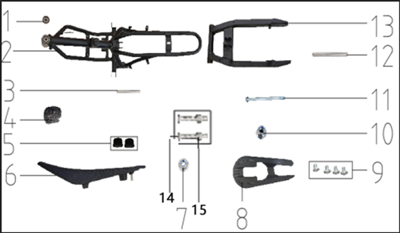 SYX MOTO Frame Replacement Parts For VK 58cc Dirt Bike - SYX MOTO