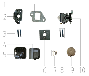 SYX MOTO Intake System Replacement Parts For VK 58cc Dirt Bike - SYX MOTO